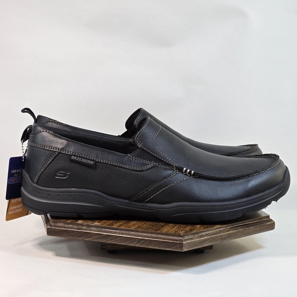 Skechers Shoes Mens Size 12 Slip On Relaxed Fit Air-Cooled Memory Foam 64858 - Picture 1 of 12